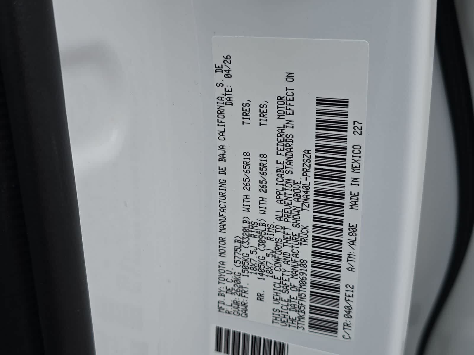 2026 Toyota Tacoma TRD Sport