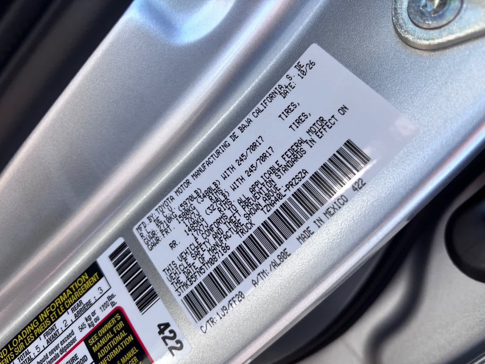 2026 Toyota Tacoma SR5