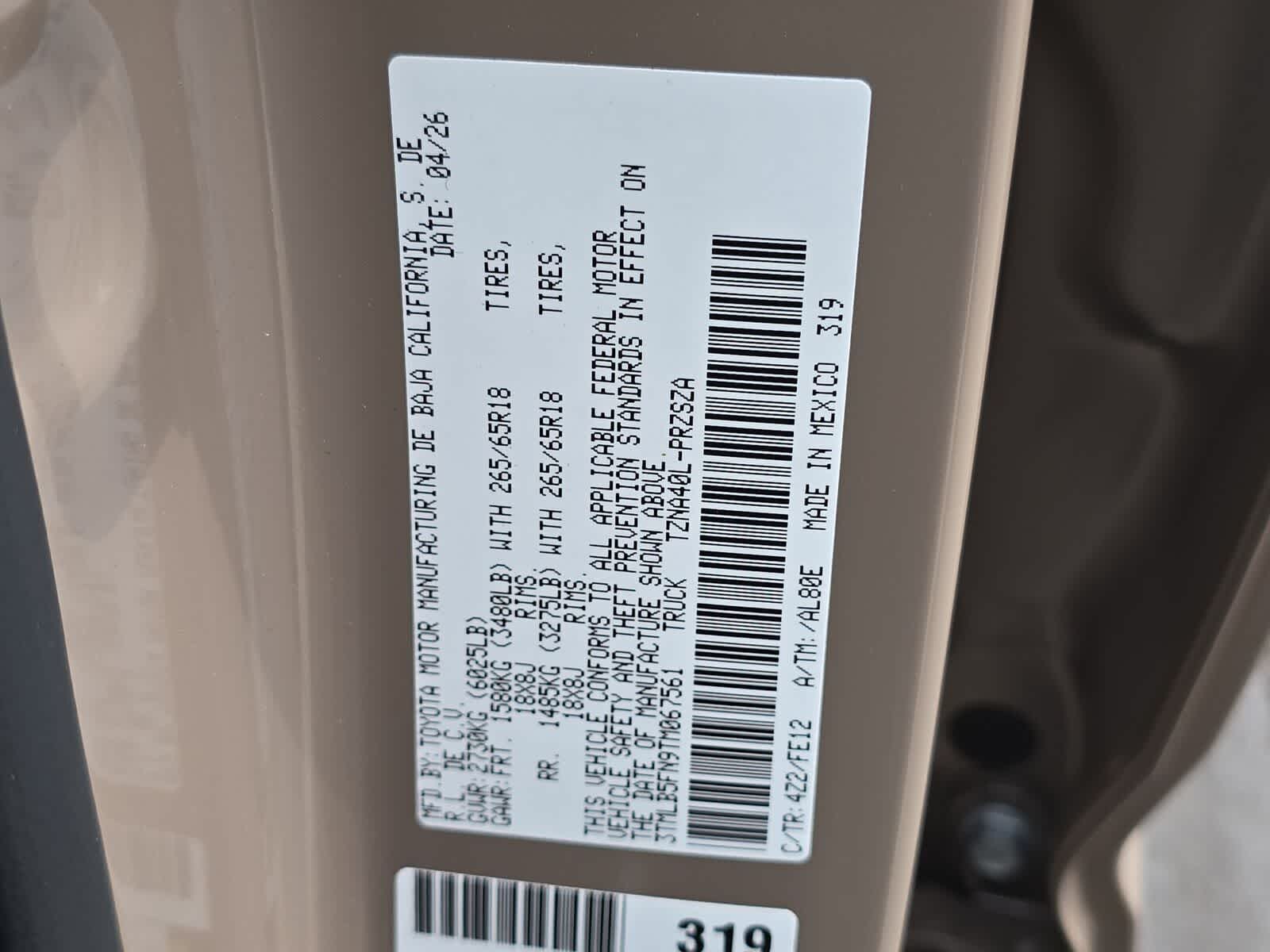 2026 Toyota Tacoma TRD Sport