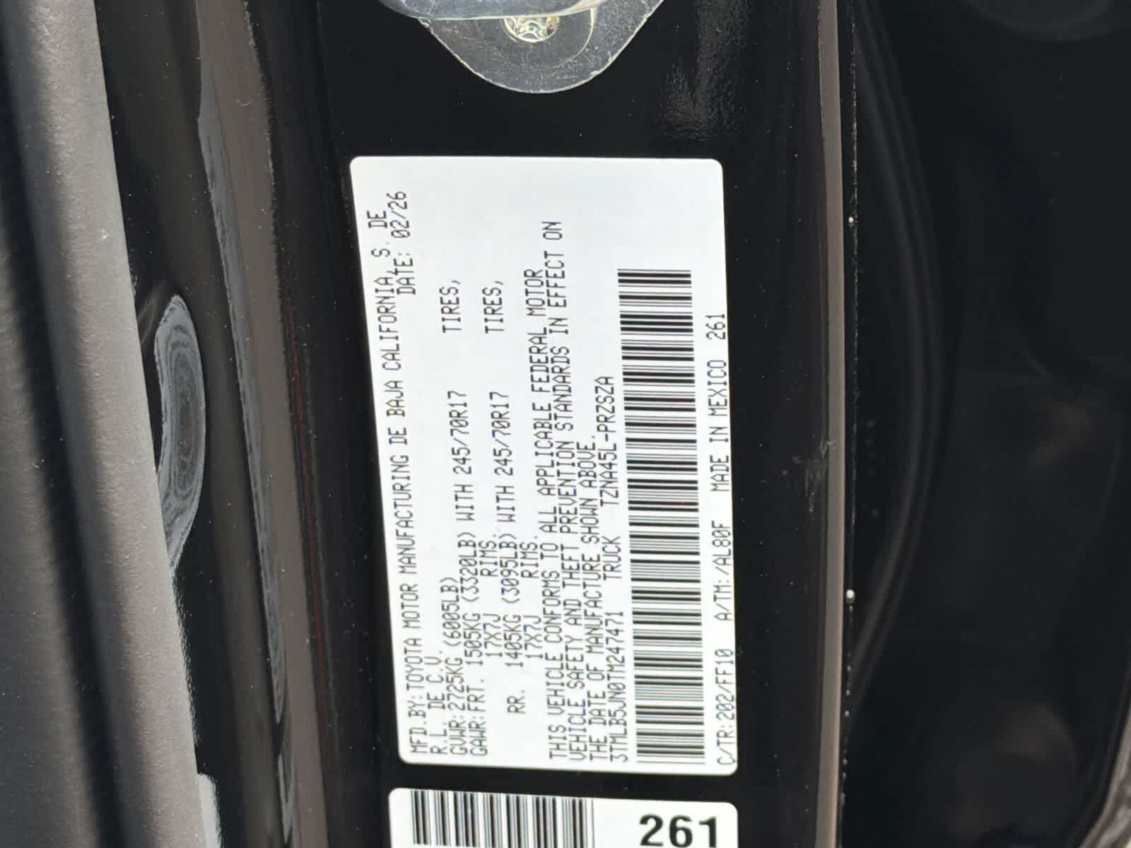 2026 Toyota Tacoma SR5