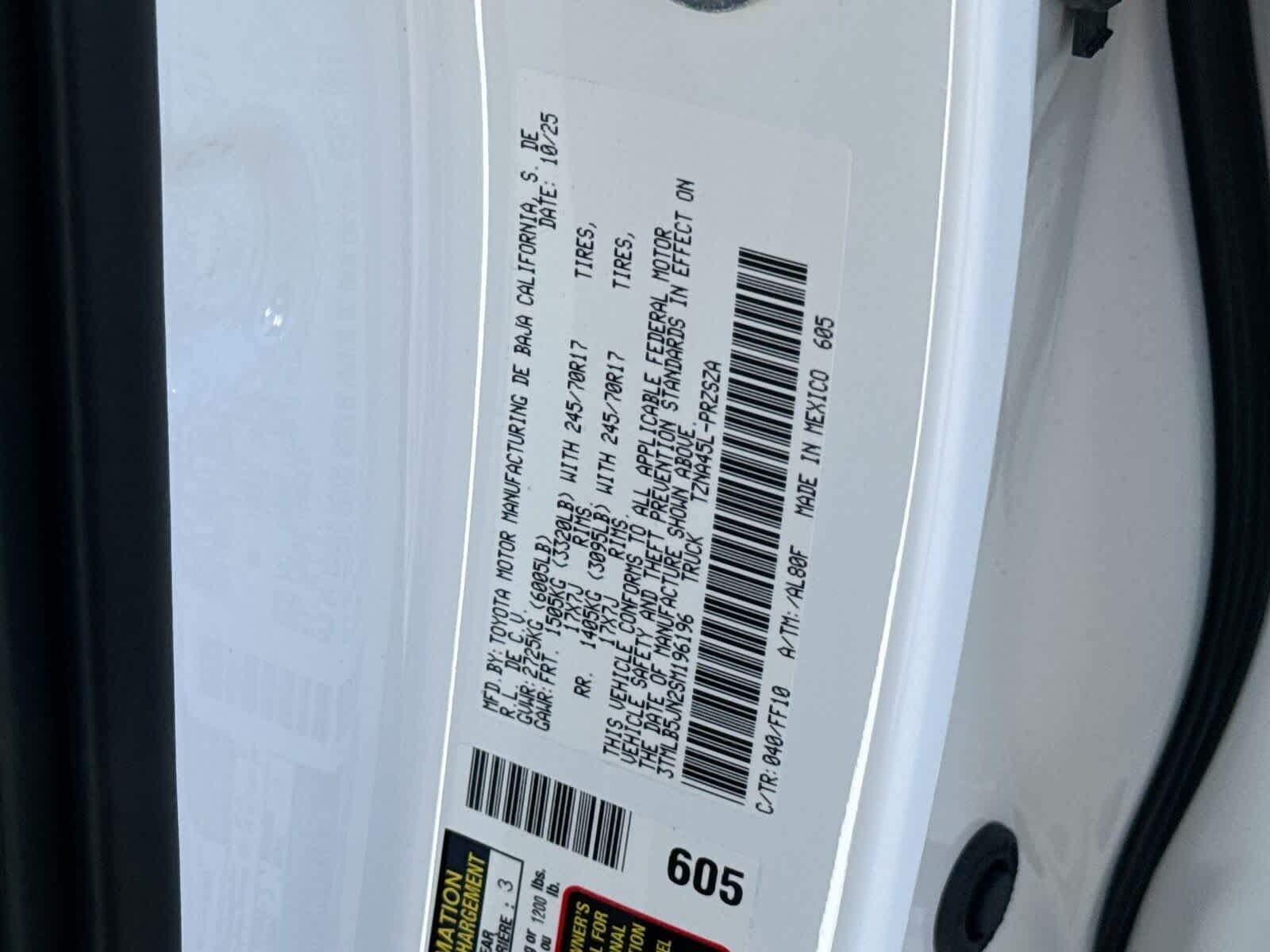 2025 Toyota Tacoma SR5