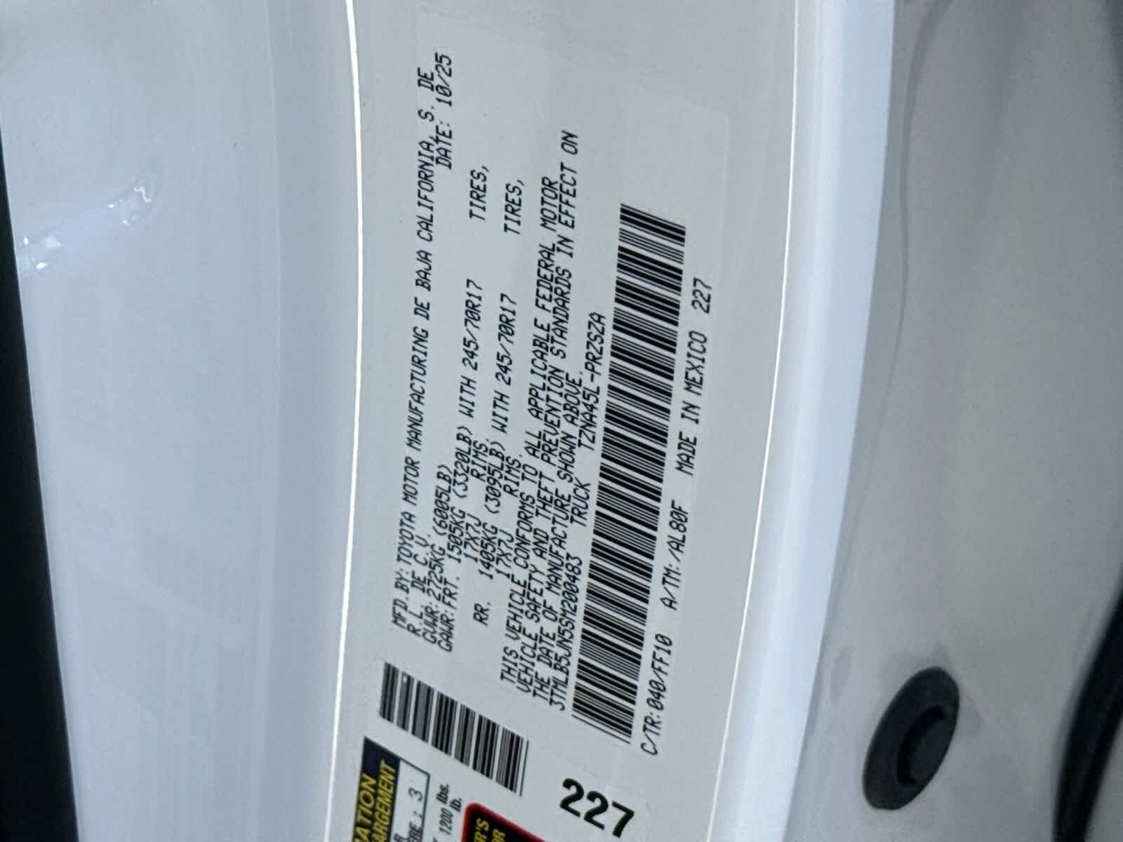 2025 Toyota Tacoma SR5