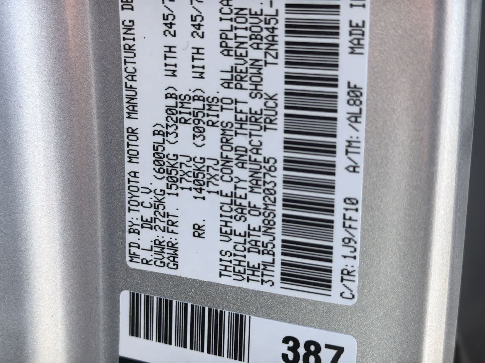 2025 Toyota Tacoma SR5