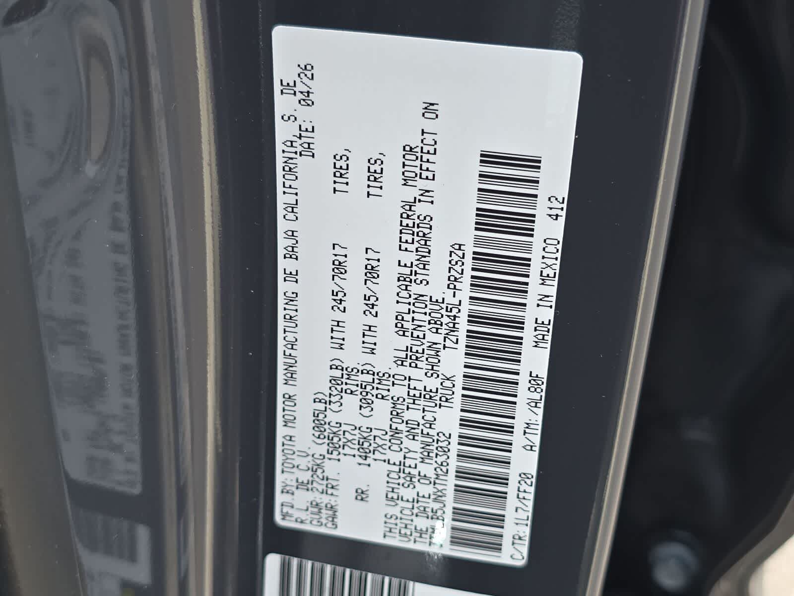 2026 Toyota Tacoma SR5