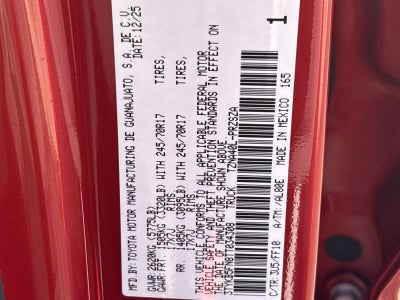 2026 Toyota Tacoma SR5