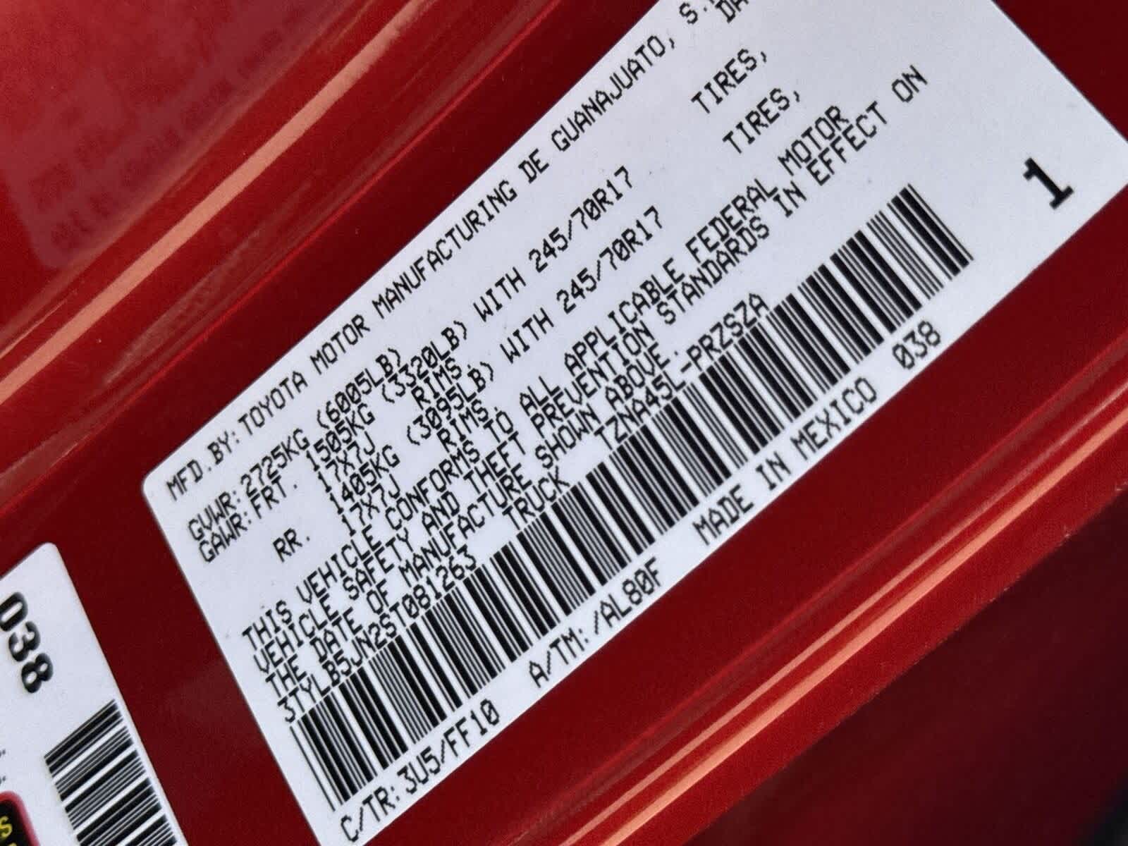 2025 Toyota Tacoma SR5