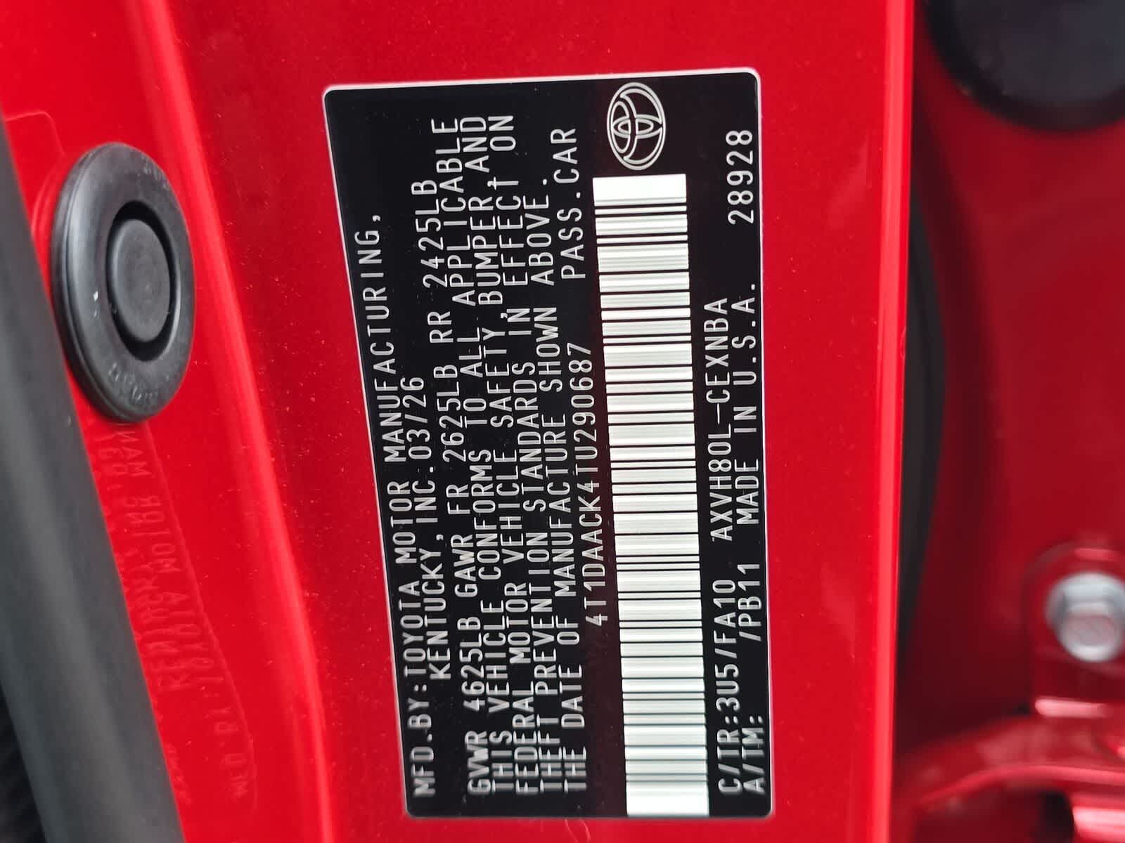 2026 Toyota Camry LE