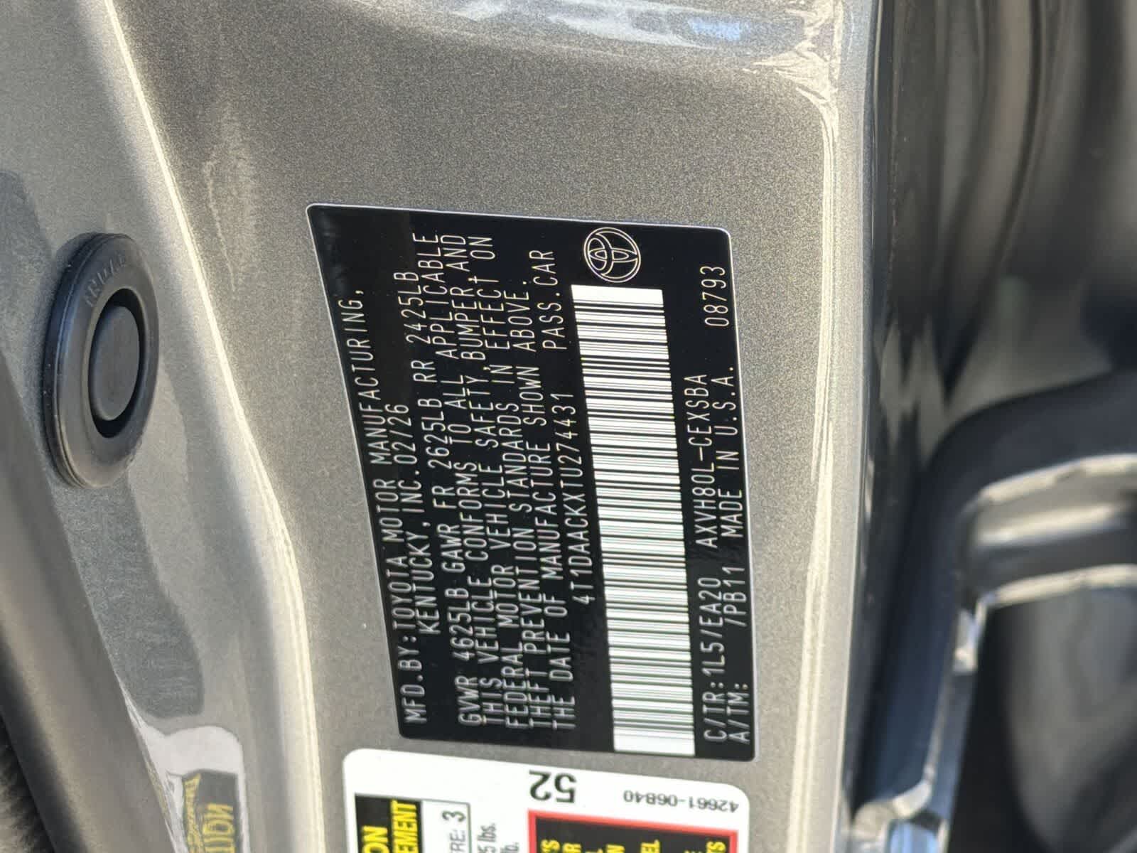 2026 Toyota Camry SE