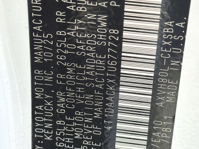 2026 Toyota Camry SE