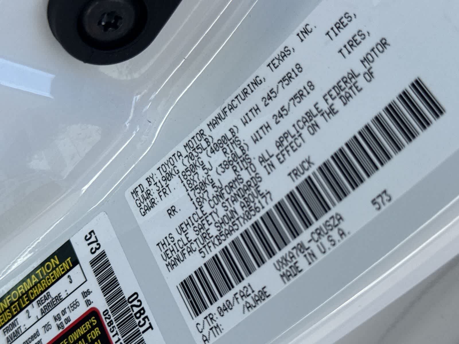 2026 Toyota Tundra SR