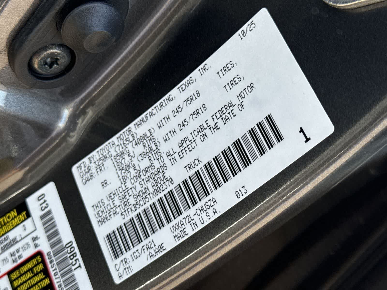 2026 Toyota Tundra SR