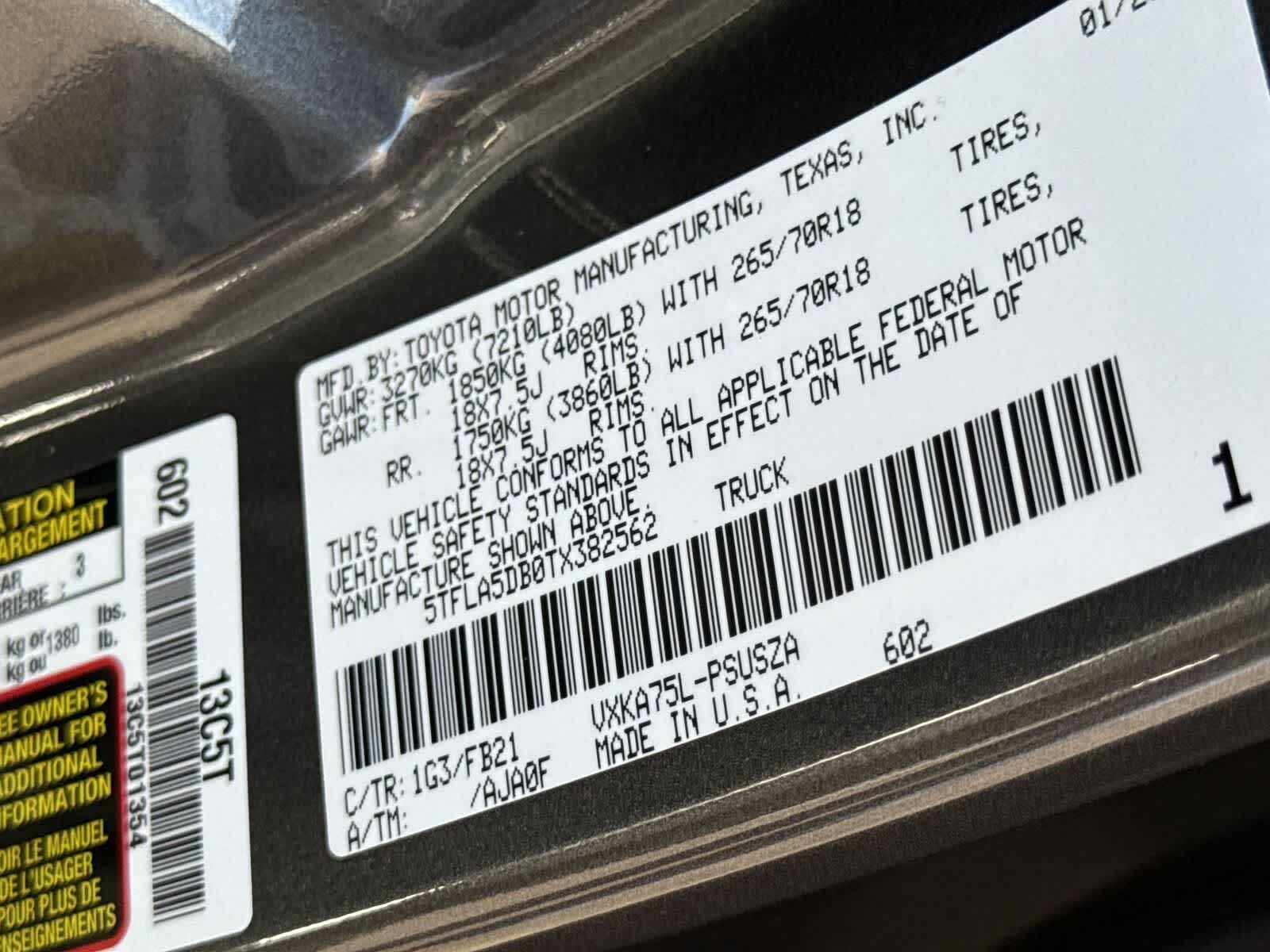 2026 Toyota Tundra SR5