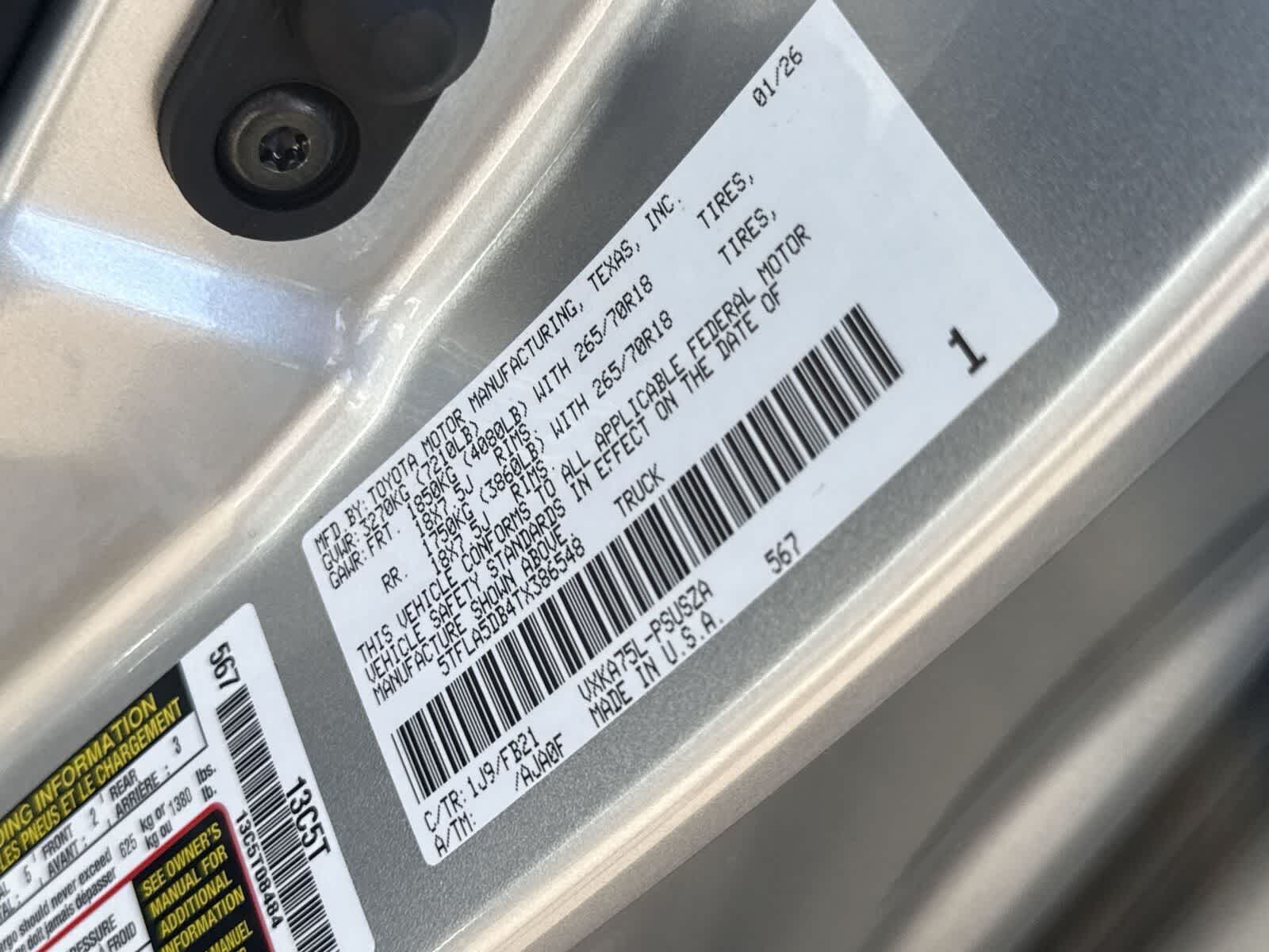 2026 Toyota Tundra SR5