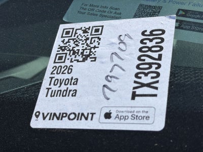 2026 Toyota Tundra Edición 1794