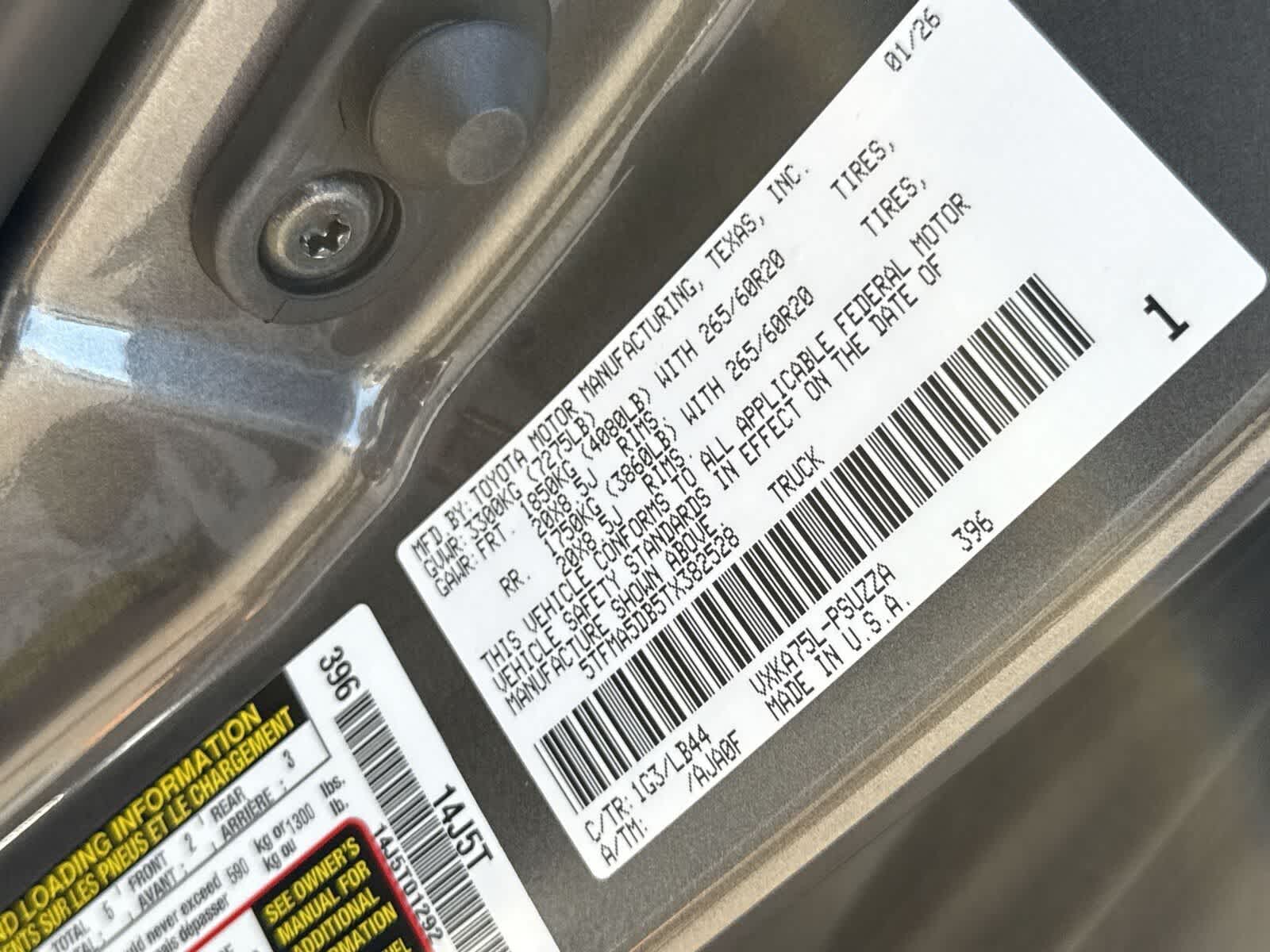 2026 Toyota Tundra Edición 1794