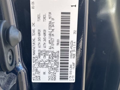 2026 Toyota Tundra Edición 1794