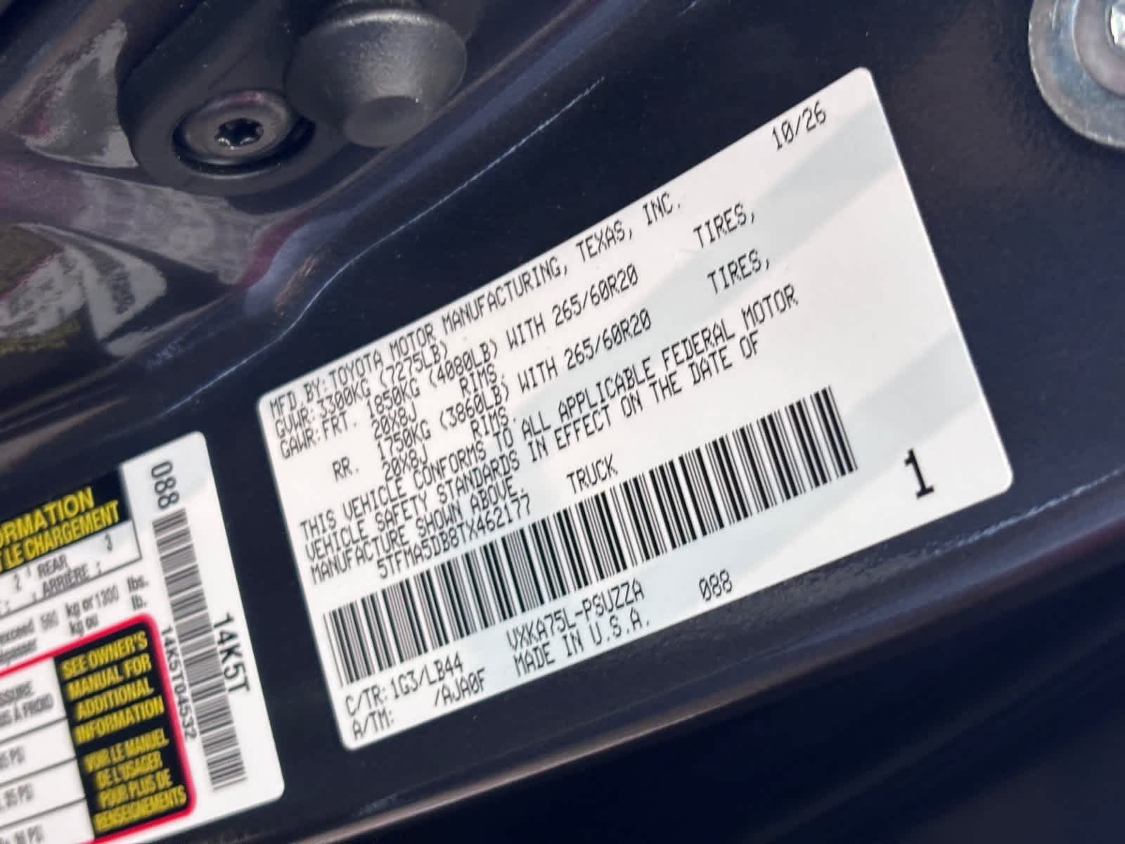 2026 Toyota Tundra Edición 1794