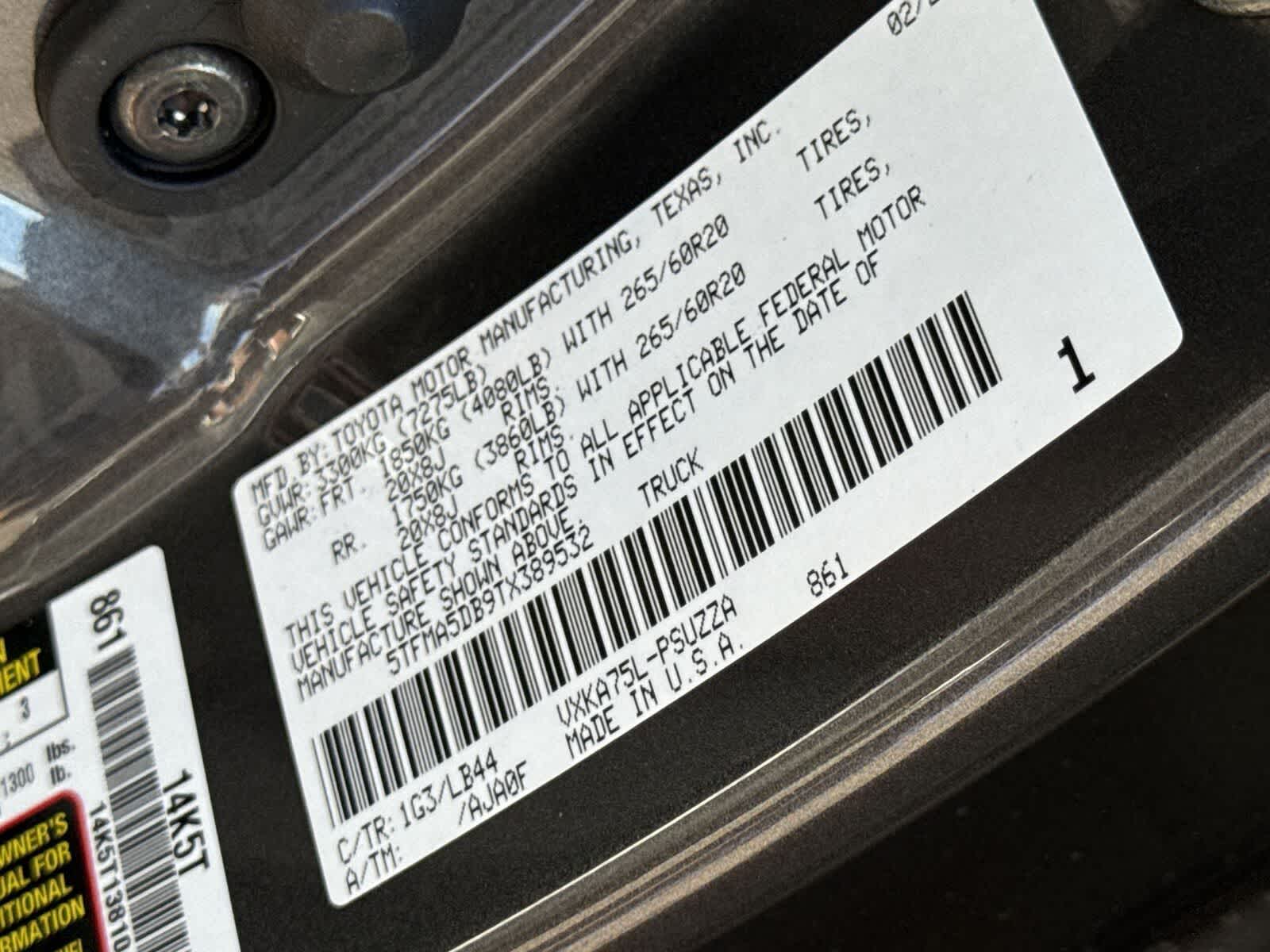 2026 Toyota Tundra Edición 1794