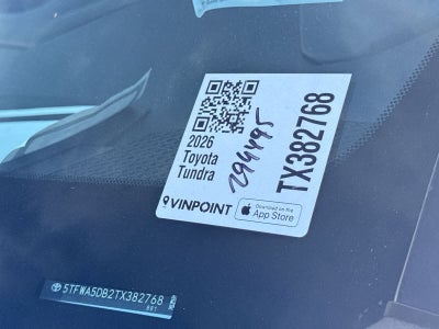 2026 Toyota Tundra Platinum