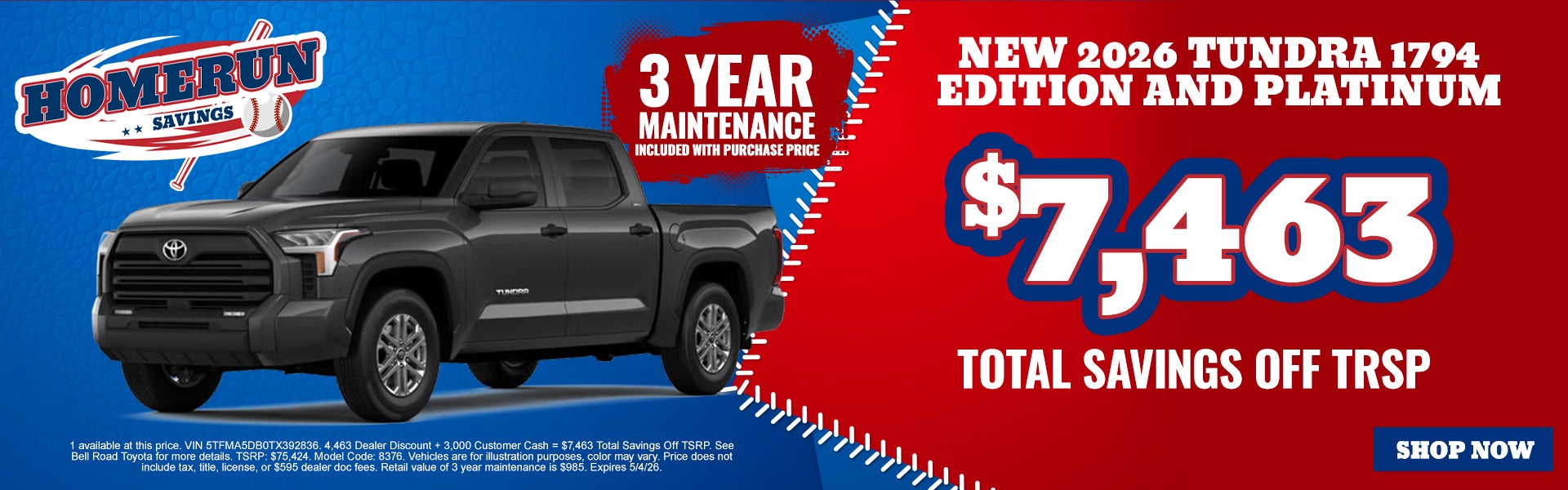 Tundra Edición 1794 y Platino