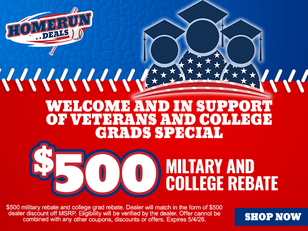 Descuento de 500 $ para militares y estudiantes universitarios