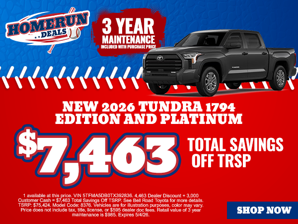 Tundra Edición 1794 y Platino