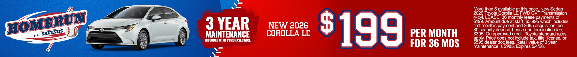 Nuevo Corolla LE 2026 