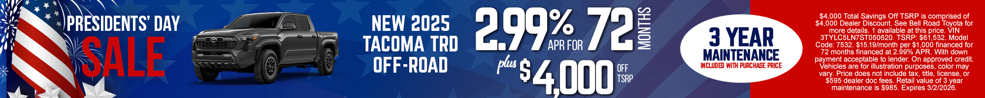 Nueva Toyota Tacoma TRD Off-Road 2025