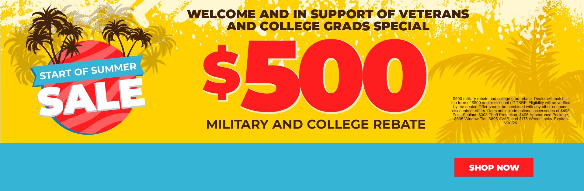 Descuento de 500 $ para militares y estudiantes universitarios