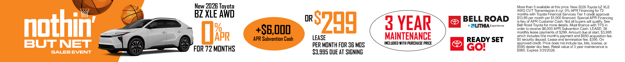 Nuevo 2026 bZ XLE AWD