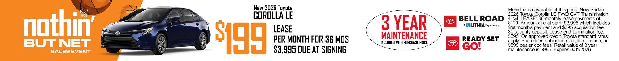 Nuevo Corolla LE 2026 