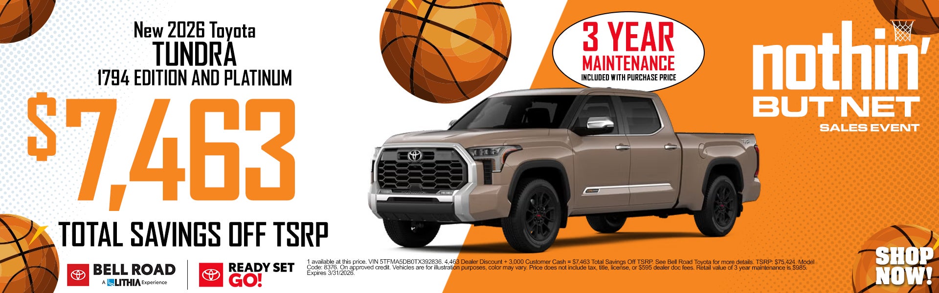 Tundra Edición 1794 y Platino