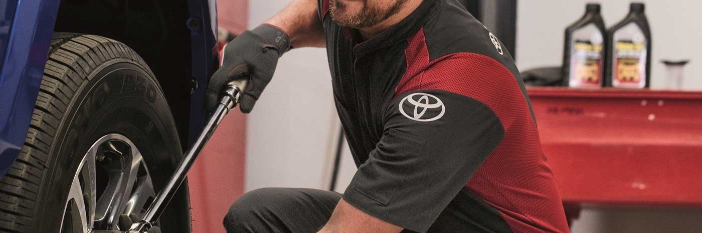 Rotación de neumáticos Toyota