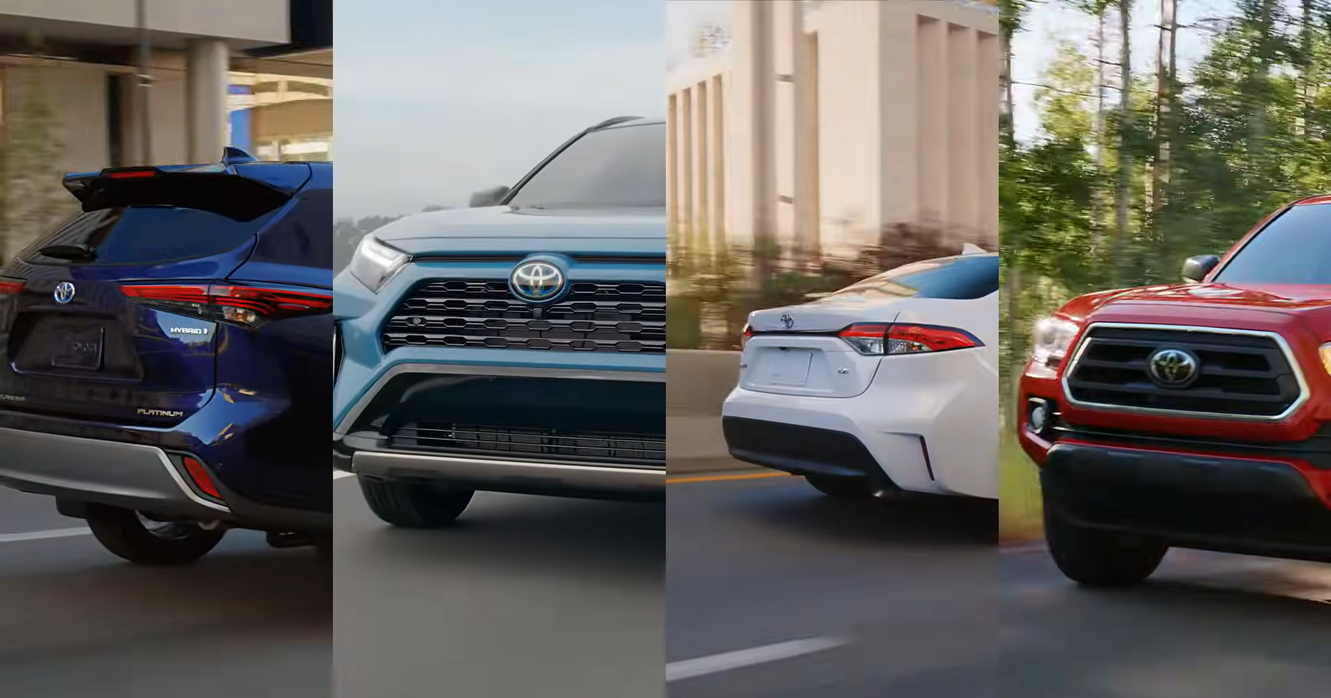 Wide selection of quality pre-owned Toyota cars, SUVs, and trucks parked at Bell Road Toyota in Phoenix, AZ